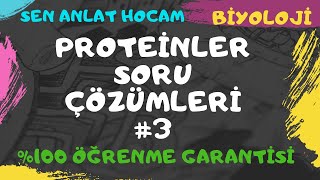 PROTEİNLER SORU ÇÖZÜMLERİ 3  9 SINIF  TYT  ✅ [upl. by Ennayd]