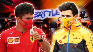 Lando Norris amp Charles Leclerc Plays F1 Virtual for First Time 😎 [upl. by Ahseyt]