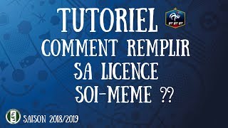 TUTO LICENCE  comment la remplir soimême obligatoire [upl. by Tyra]