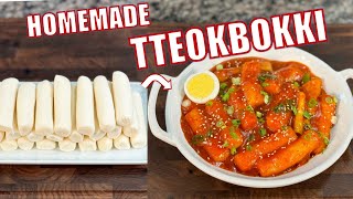 Making Korean Tteokbokki from Scratch Ttteokbokki  Rice Cakes😋😊 [upl. by Seabury]