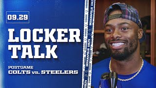 Locker Talk Michael Pittman Jr and EJ Speed  Postgame vs Steelers [upl. by Annoyk]