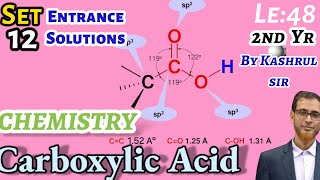 Chemistry class 12 CarboxylicAcidLectureno 48HSc 2nd yrENTRANCE EXAM SOLNSet no 12Kashru sir [upl. by Harolda]