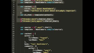 Handlebars JavaScript Templates in 8 minutes [upl. by Holna]