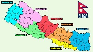 How to draw map of Nepal with province and districts [upl. by Giulia]