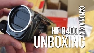 Unboxing Canon VIXIA HF R400 EN ESPAÑOL [upl. by Voe]