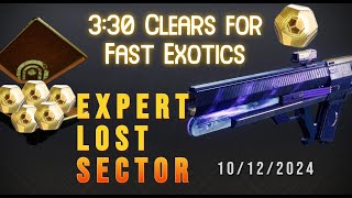 Easy Exotics at 20 Power Under on Todays Expert Lost Sector  Destiny 2 October 12 2024 [upl. by Junina]