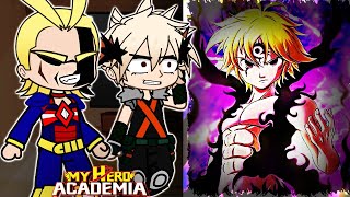 Сlass 1A react to Deku as Meliodas  Gacha React [upl. by Ahsir]