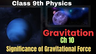 Significance of gravitational Force  Gravitation  Class 9 [upl. by Gnurt]