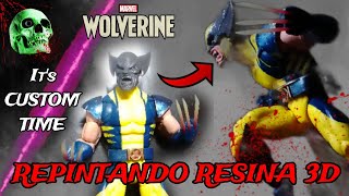 WOLVERINE ASTONISHING CUSTOM MARVEL LEGENDS  REPINTANDO CABEZA 3D BY streetplaystudios [upl. by Melicent]