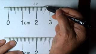 How to Measure length correctly using a Centimeter Ruler [upl. by Crowell]