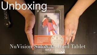 Unboxing NuVision Solo 8 Android Tablet [upl. by Nudnarb]