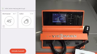 Heizung per App steuern  Vitoconnect  Vitoladens 300C  Viessmann  ViCare [upl. by Oninrutas]