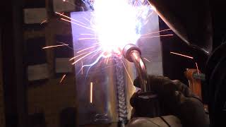 FCAW 3G Weld Test on 38quot Material [upl. by Adelheid755]