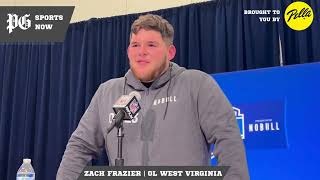 Steelers NFL draft scouting Could West Virginia center Zach Frazier fill a position of need [upl. by Pravit]