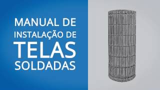 Como instalar Alambrado  Tela Soldada  Casa das Cercas [upl. by Nahsad]