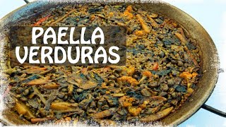 PAELLA DE VERDURAS receta valenciana [upl. by Earaj]