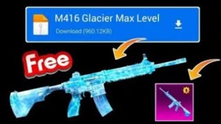 new m416 Galaciar skin hack PUBG mobileampbgmi [upl. by Enael677]