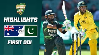 Australia v Pakistan  First ODI  ODI Series 202425 [upl. by Ecirrehs]