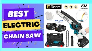 Best Gisam 8 Inch Brushless Electric Chain Saw [upl. by Aratahs320]