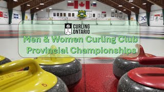 Curling Ontario Men amp Women Curling Club Provincial Championships [upl. by Ridley]