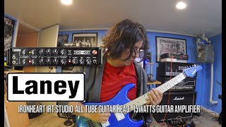 Laney Ironheart IRTSTUDIO 15 watts tube guitar amplifier  Metal Demo and Review [upl. by Airdnas]