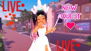 COMPLETING PIZZA QUEST NEW ROYALE HIGH UPDATE COME GET A BADGELIVESTREAM [upl. by Greiner]