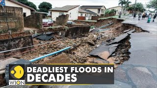 Durban floods South Africa floods kill more than 300 with over 6000 houses damaged  Climate News [upl. by Barbee]