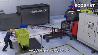 Ecosyst Impianto di sterilizzazione rifiuti sanitari  Medical waste sterilization system [upl. by Yennaiv]