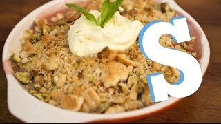 Peach amp Pistachio Crumble Recipe  SORTED [upl. by Weston]