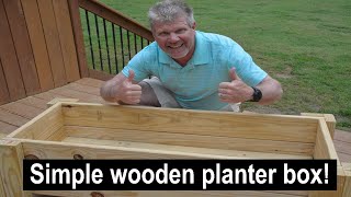 How to build a simple wooden planter box [upl. by Niassuh550]