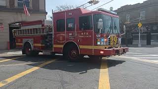 Newark Fire Department Engine 29 Responding From Quarters On Bergen Street In Newark NJ 🚒🚒🚒 [upl. by Donadee]