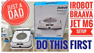 How to set up the iRobot Braava Jet M6 Ultimate Robot Mop and connect it to the iRobot App [upl. by Gibb]