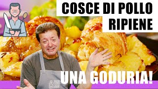 COSCE DI POLLO RIPIENE AL FORNO  Piatto succulento [upl. by Adriano]