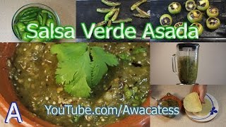 Salsa Verde Asada para Tacos Guisados y Antojitos Mexicanos Recetas faciles y rapidas de preparar [upl. by Iglesias]