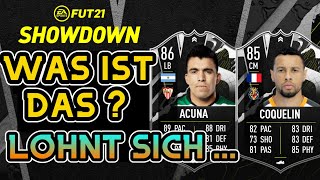 FIFA 21 SHOWDOWN SBC 🔥 COQUELIN ODER ACUNA 😱 Lohnt sich die SBC FUT 21 [upl. by Araj642]