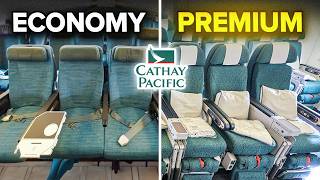 Cathay Pacific ECONOMY vs PREMIUM ECONOMY Comparison  Which Class Offers Better Value [upl. by Annadal]