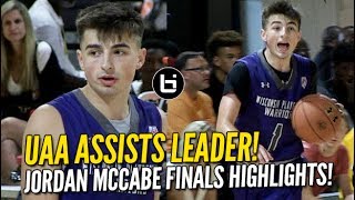 Jordan McCabe is UAA Assists Leader Full Highlights from Finals [upl. by Gualterio577]