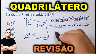 QUADRILÁTERO  SOMA DOS ÂNGULOS INTERNOS  REVISÃO 8º ANO [upl. by Ethelred]