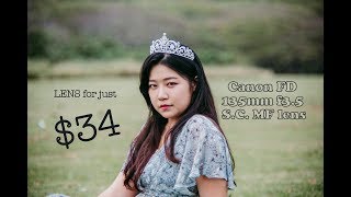 Amazing portrait lens for 34 Canon FD 135mm f35 SC MF lens [upl. by Ashelman]