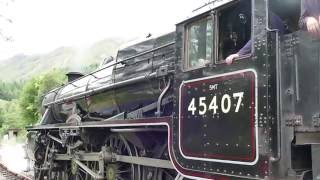 The Jacobite Steam Train  Glenfinnan Station 4KUHD [upl. by Ahselet]