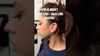 Upper Lobe and High Lobe piercing piercingdelimi shorts [upl. by Anecuza116]