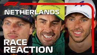 Drivers React After Dramatic Race  2023 Dutch Grand Prix [upl. by Yenahteb]