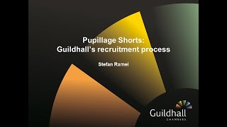 Pupillage Shorts  Guildhalls Recruitment Process [upl. by Onstad]