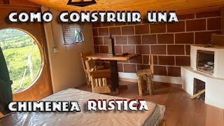 COMO HACER UNA CHIMENEA RUSTICA A LEÑA Chimenea de Ladrillo🪵🔥🧱 [upl. by Cammie]