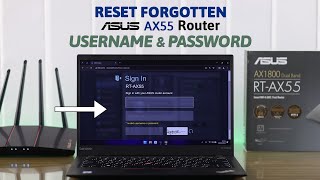 ASUS Router AX55 How to Reset Forgotten WiFi Login Password and Username [upl. by Manya]