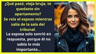 Al salir del tribunal la esposa sonrió porque el esposo no sabía lo más importante [upl. by Grace]