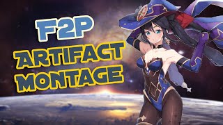 Genshin Impact  F2P Artifact Farming Montage  AR 50  Quest For Noblesse Oblige Set [upl. by Ennagrom]