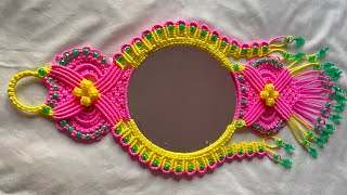 Macrame Mirror Wall Hanging macrame [upl. by Eugenides]