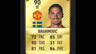 FIFA 17  Zlatan Ibrahimovic Ultimate Team Base Card 90 [upl. by Cogswell]