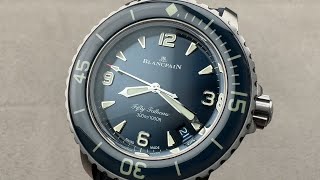 2024 Blancpain Fifty Fathoms Automatique 423mm 501012B40O64B Blancpain Watch Review [upl. by Taimi]